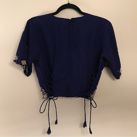 NWT Magaschoni Fair Isle Pullover Sweater 1/4 Zip - Picture 8 of 8